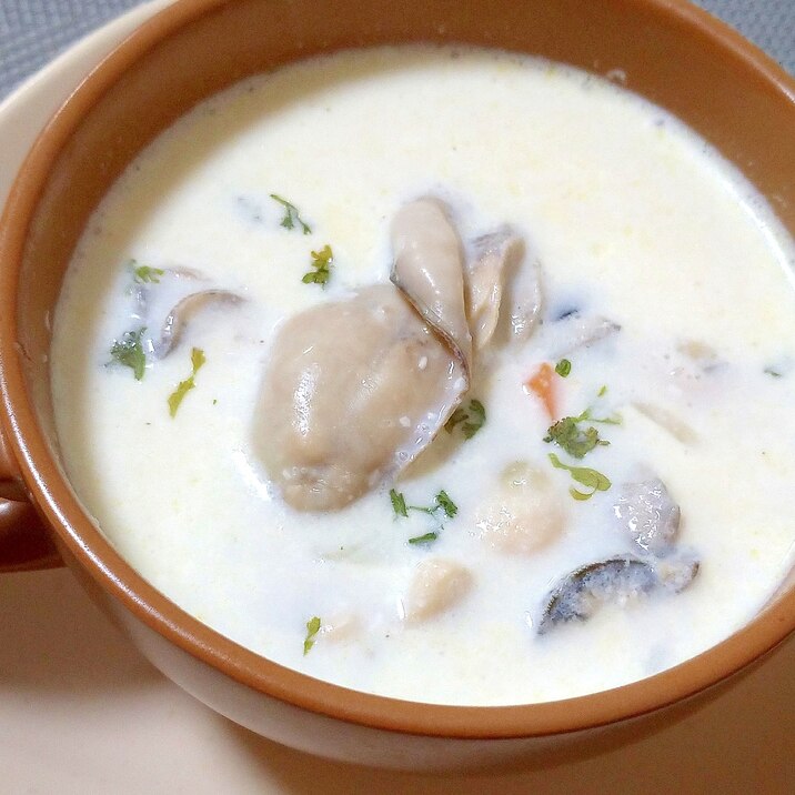 海のミルク☆牡蠣のクリームスープ